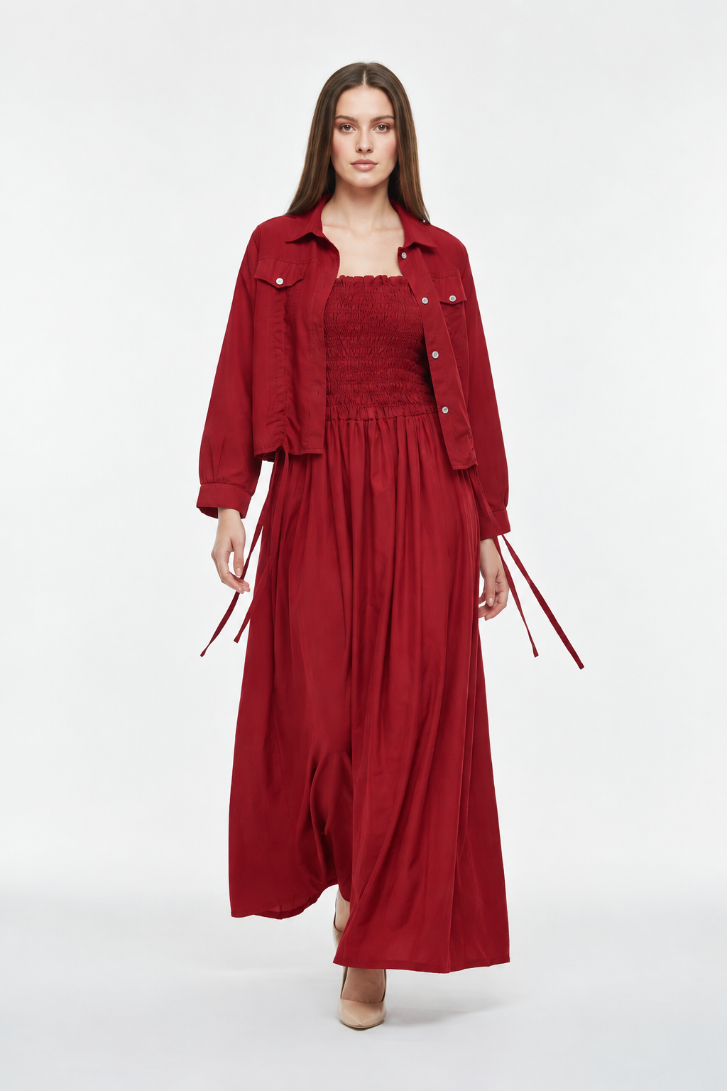 Western Jacket Coat Maxi