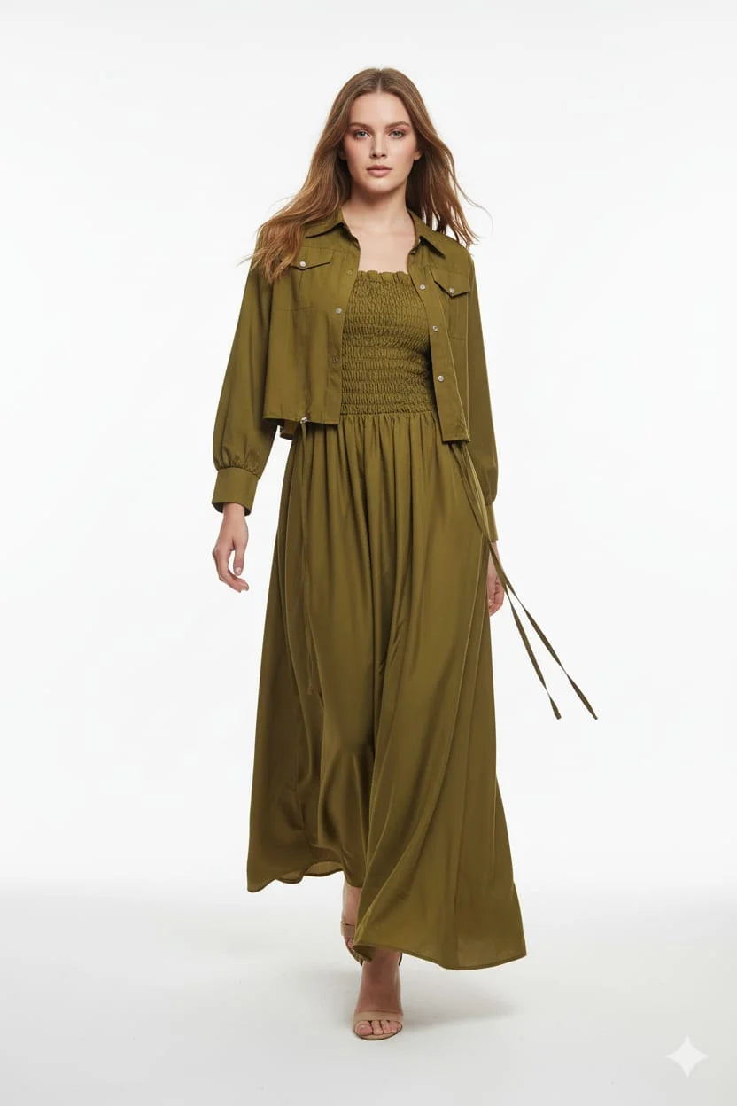 Western Jacket Coat Maxi